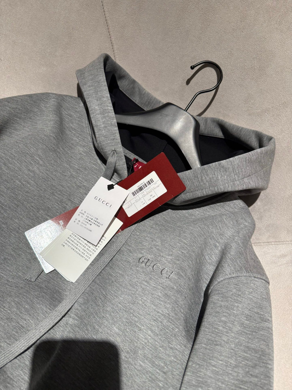 Gucci Double Viscose Jersey Sweatshirt in Grey Mélange #335119