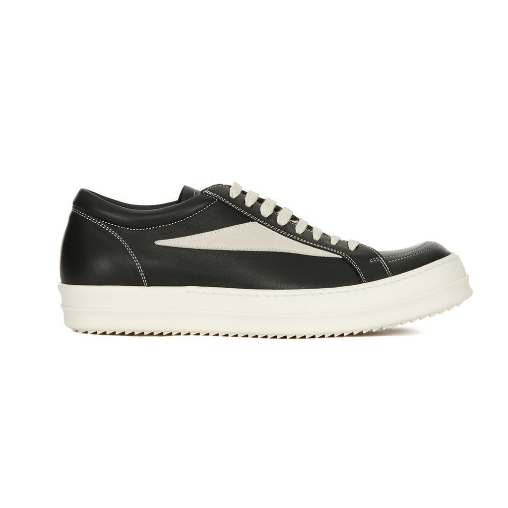Rick Owens Men's And Women's Spring/Fall Fashion Casual Round Toe Lace Up Color Block Flat Low Top Sneakers Shoes #79449