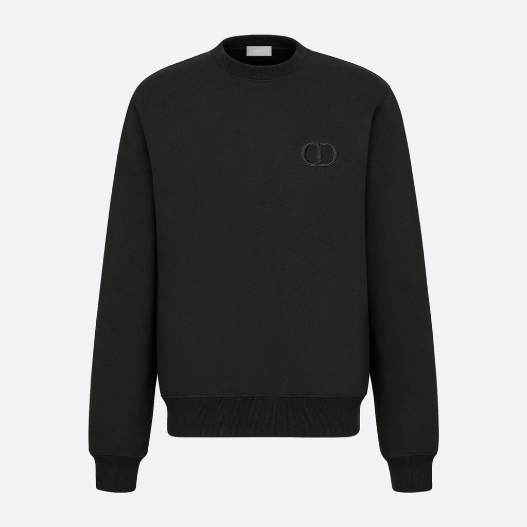 Dior Men's Spring and Autumn Solid Color Embroidery Letter Logo Round Neck Cotton Long Sleeve Sweatshirt Pullover #72911