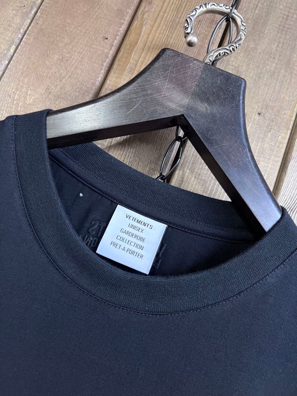 Vetements Men's Summer Solid Colour Monogram Printed Round Neck Cotton Short Sleeve T-Shirt #76923