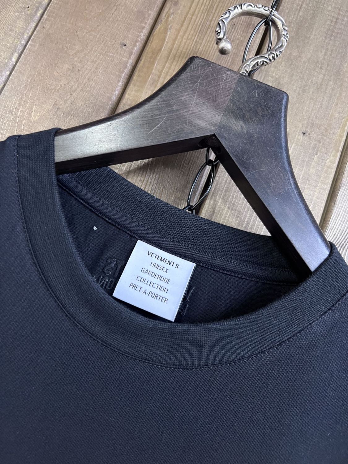 Vetements Men's Summer Solid Colour Monogram Printed Round Neck Cotton Short Sleeve T-Shirt #76923