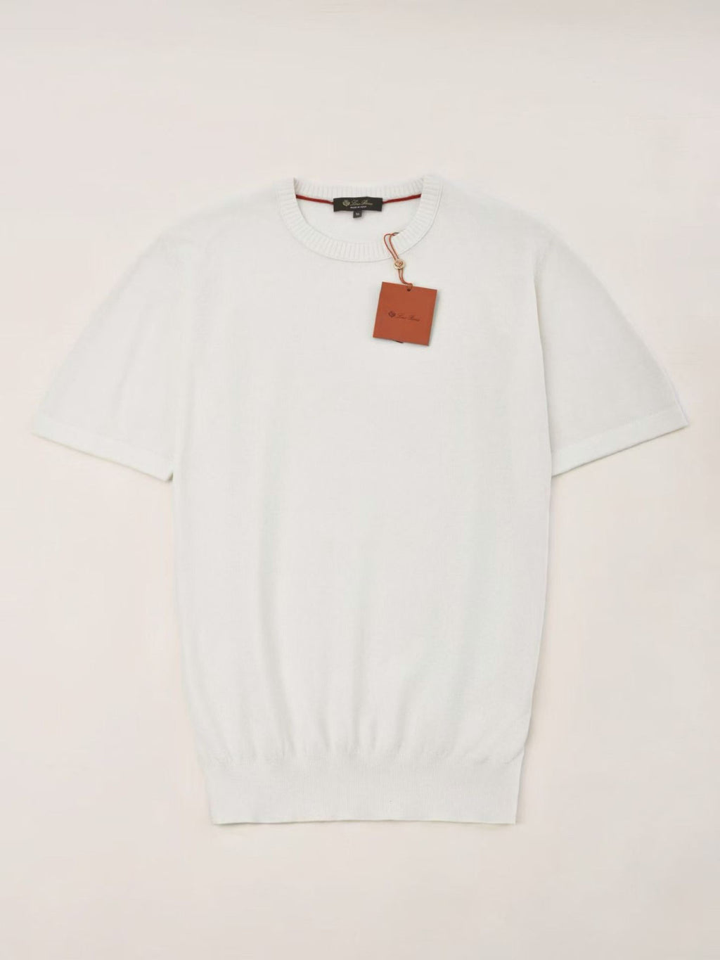 Loro Piana Solid Color Round Neck Pullover Short Sleeve T-shirt #377035