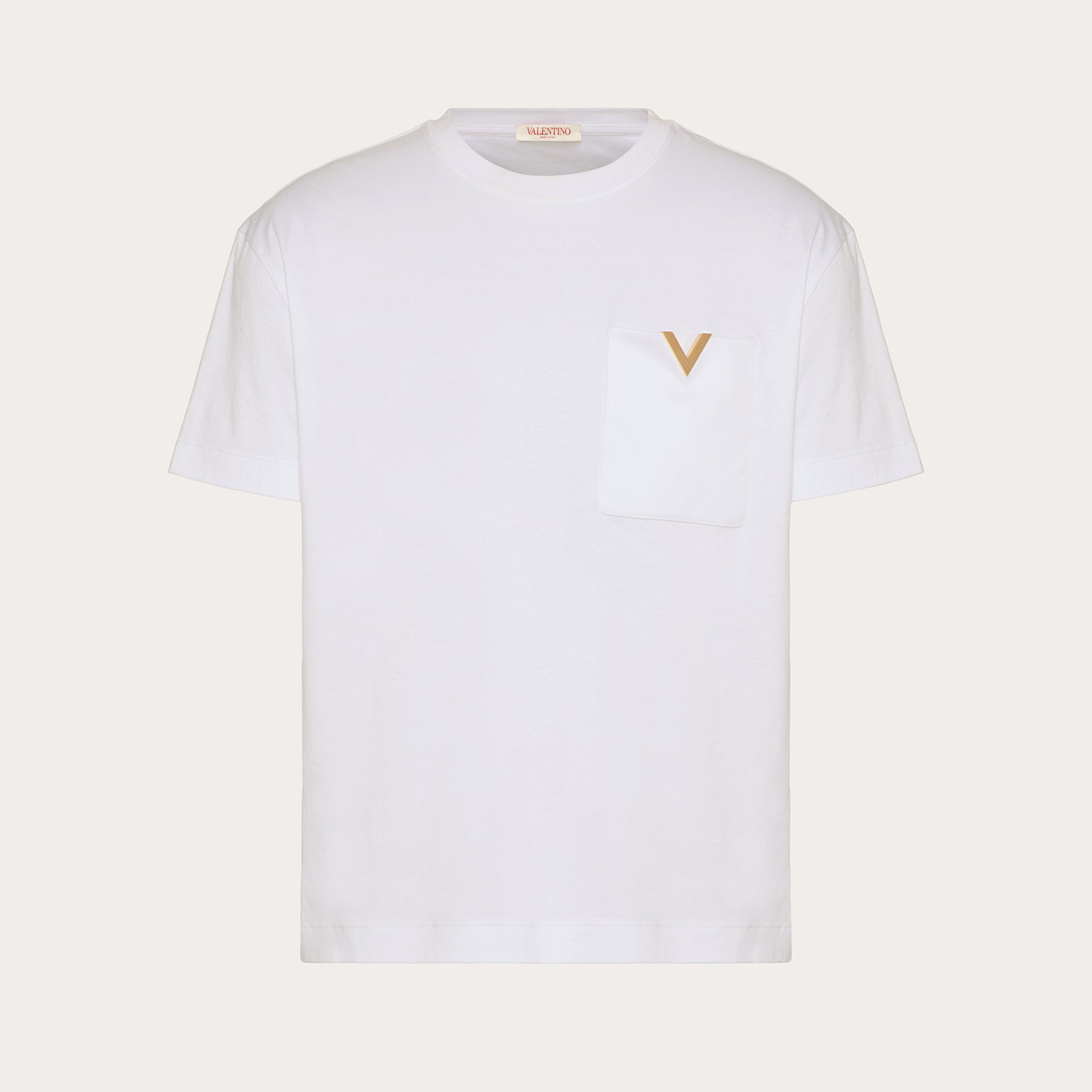 Valentino Men's Spring Summer Cotton Short Sleeve Fashion Casual Pocket Solid Color Simple T-Shirt Ngvp#8768