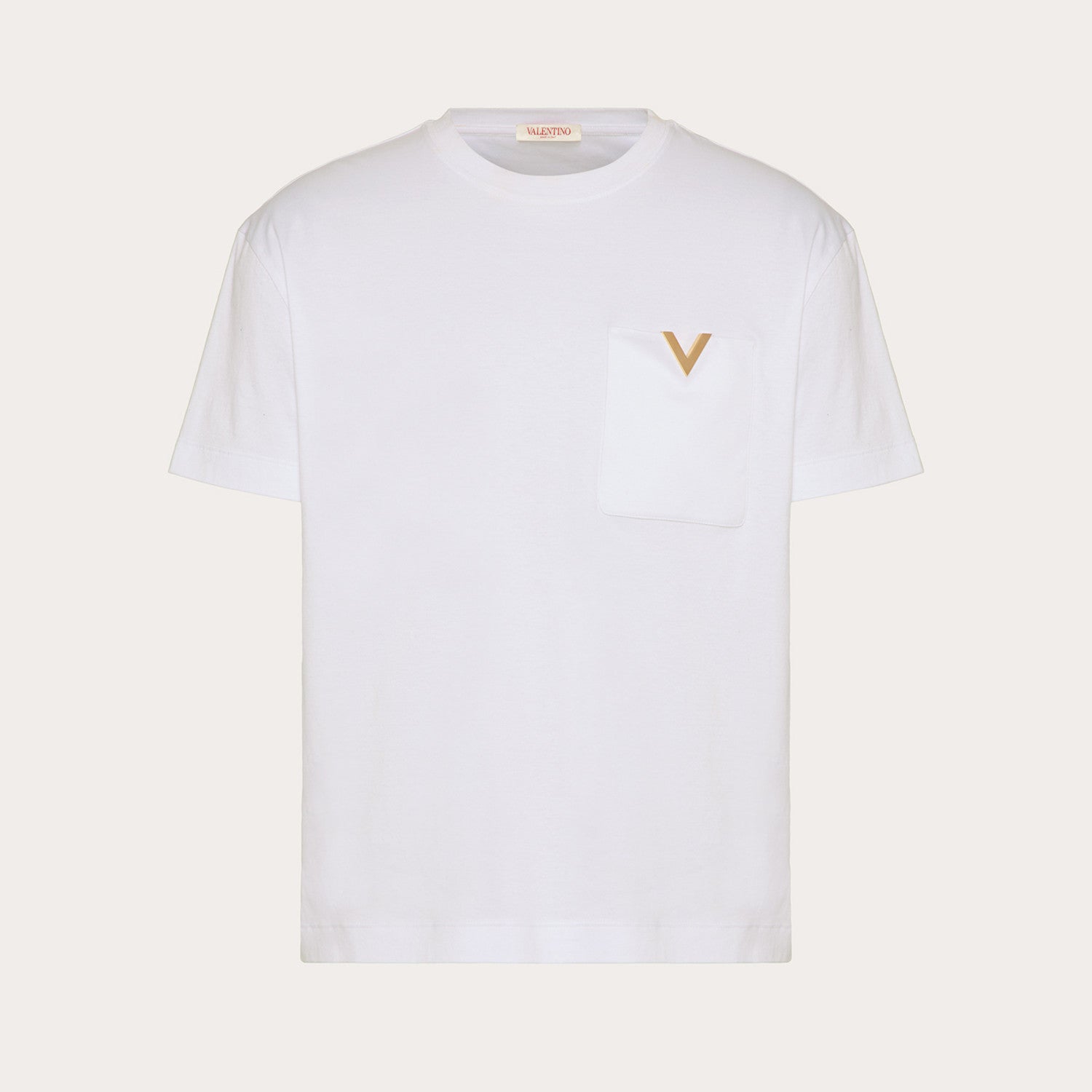 Valentino Men's Spring Summer Cotton Short Sleeve Fashion Casual Pocket Solid Color Simple T-Shirt Ngvp#8768