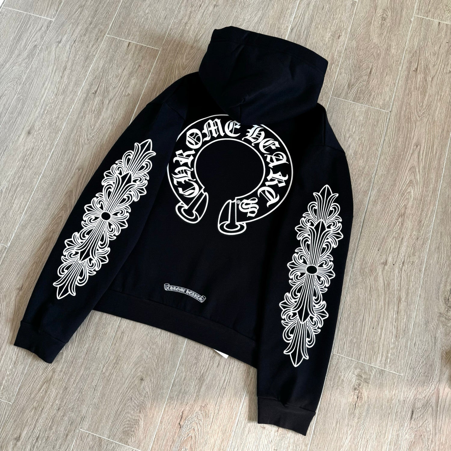 Chrome Hearts Side Floral Leg Pattern Hooded Sweatshirt Pants #375724