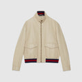 Gucci Leather Zip Jacket Coat #96132