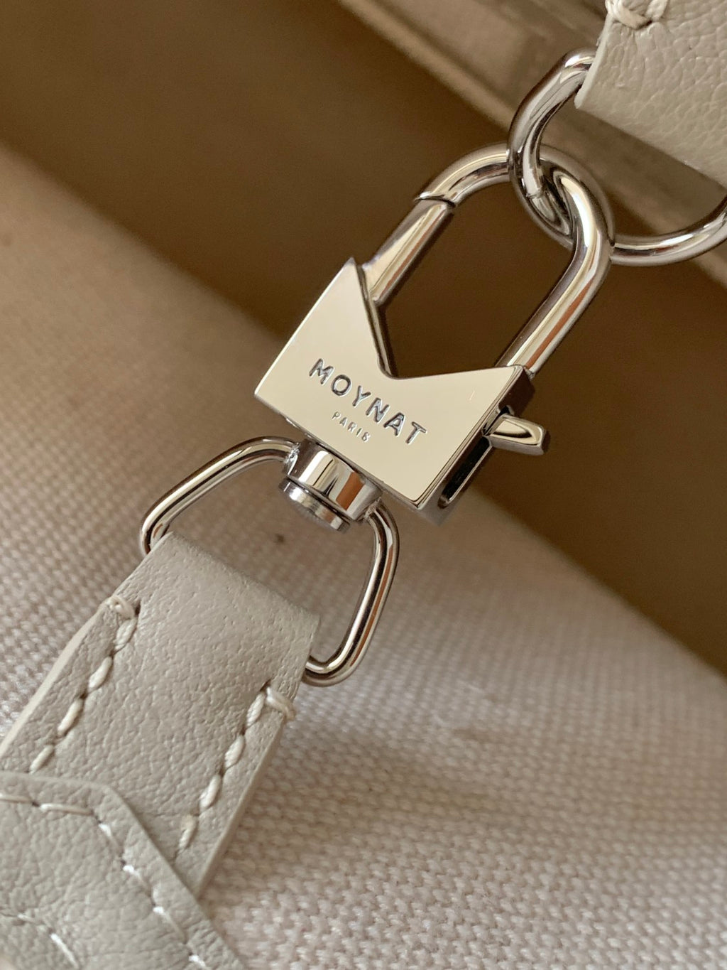 Moynat M Canvas Women's Classic Fashion Gray Canvas Tote Bag With Hook Closure Dual Use Handle And Shoulder Strap Bag Bags #78699