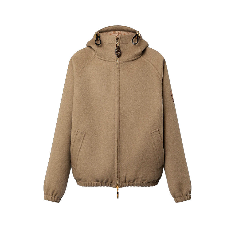 Louis Vuitton Men's And Women's Fall/winter Fashion Casual Solid Color Hooded Zipper Classic Print Reversible Jacket #79459