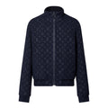 Louis Vuitton Men's Spring and Autumn Logo Full Print High Collar Wool Long Sleeve Jacket #72412