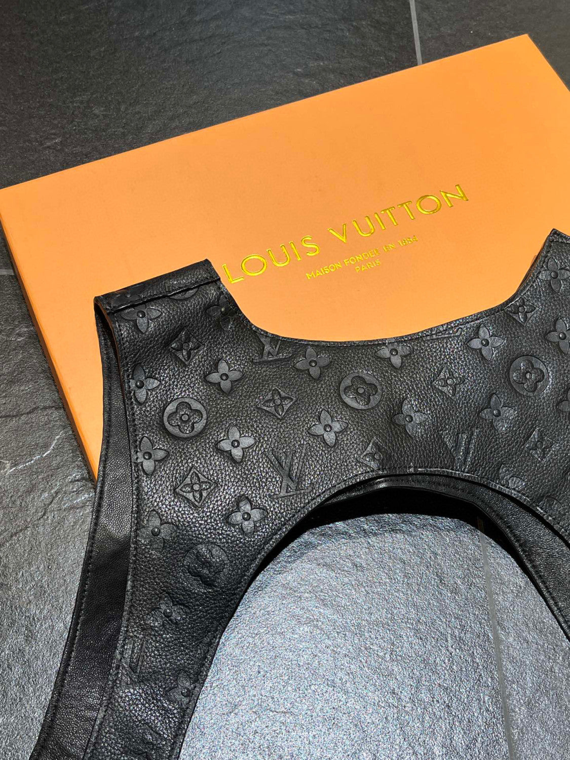 Louis Vuitton Leather Printed Vest With Accessories #22172