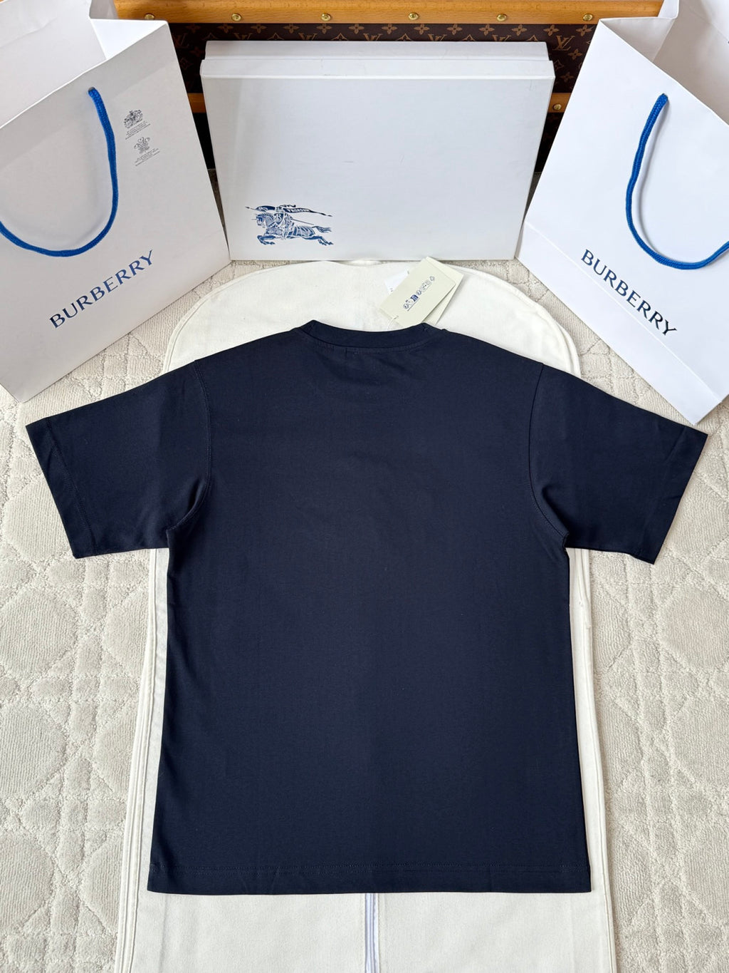 Burberry EKD Cotton T-shirt Navy #336017