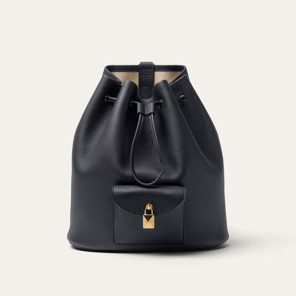 Loro Piana Women's Solid Color Adjustable Shoulder Strap Extra Drawstring Shoulder Bag Bags #76521