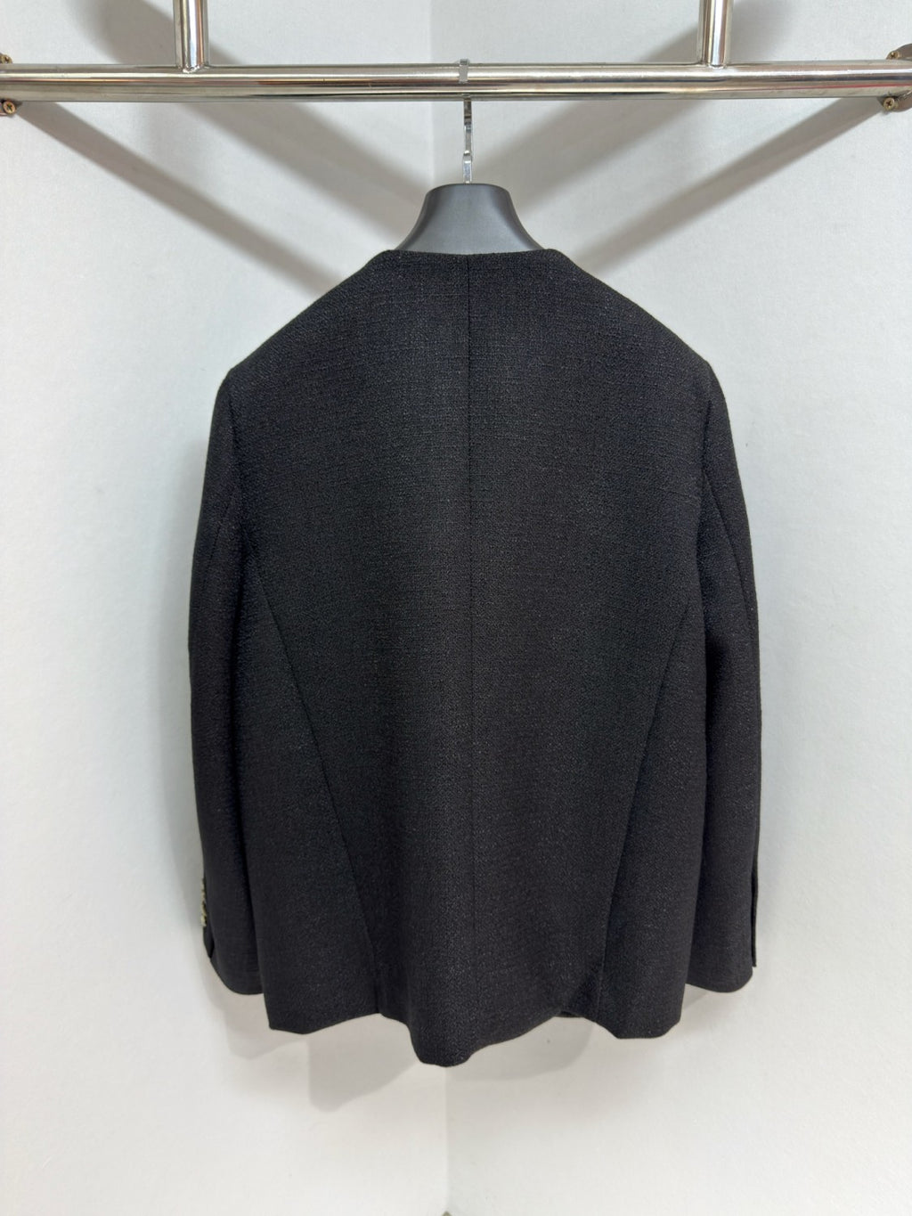 Louis Vuitton Men's Spring/Fall Solid Color Classic Casual Cotton Letter Embroidered Logo Collarless Single Breasted Long Sleeved Jacket #78269