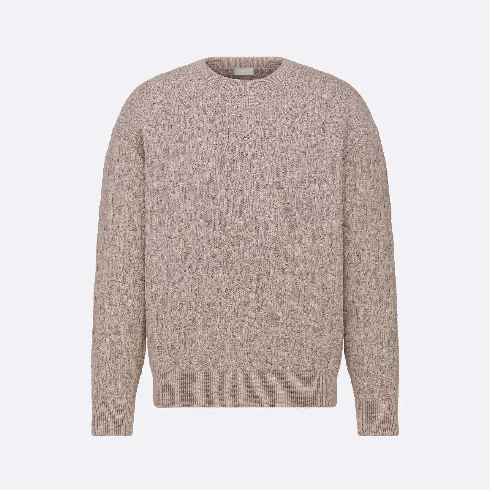 Dior Men's Spring And Fall Letter Jacquard Knit Round Neck Long Sleeve Sweater #76645