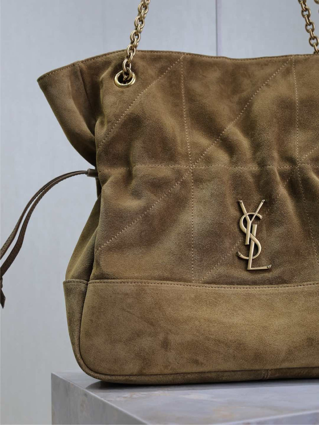 SAINT LAURENT JAMIE Women's Solid Color Suede Leather Chain Shoulder Strap Shopping Bag Shoulder Bags #75511
