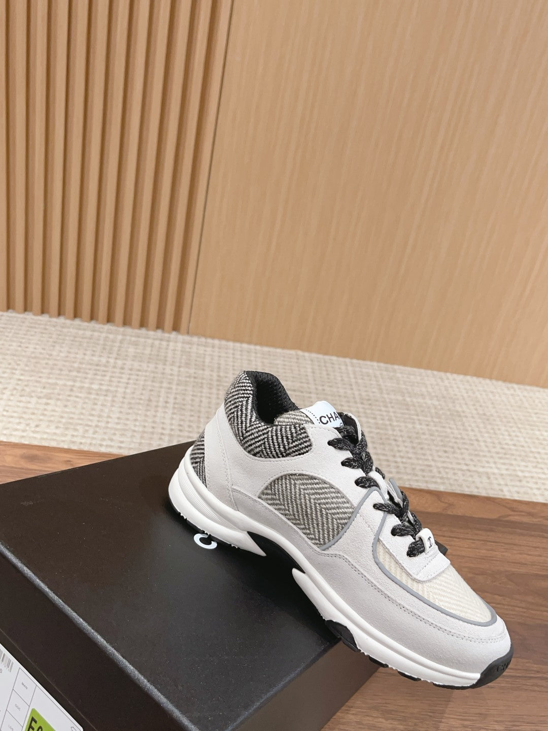 Chanel Men's And Women's Spring/Summer Fashion Casual Round Toe Lace Up Mesh Leather Low Top Sneakers Casual Shoes #78327
