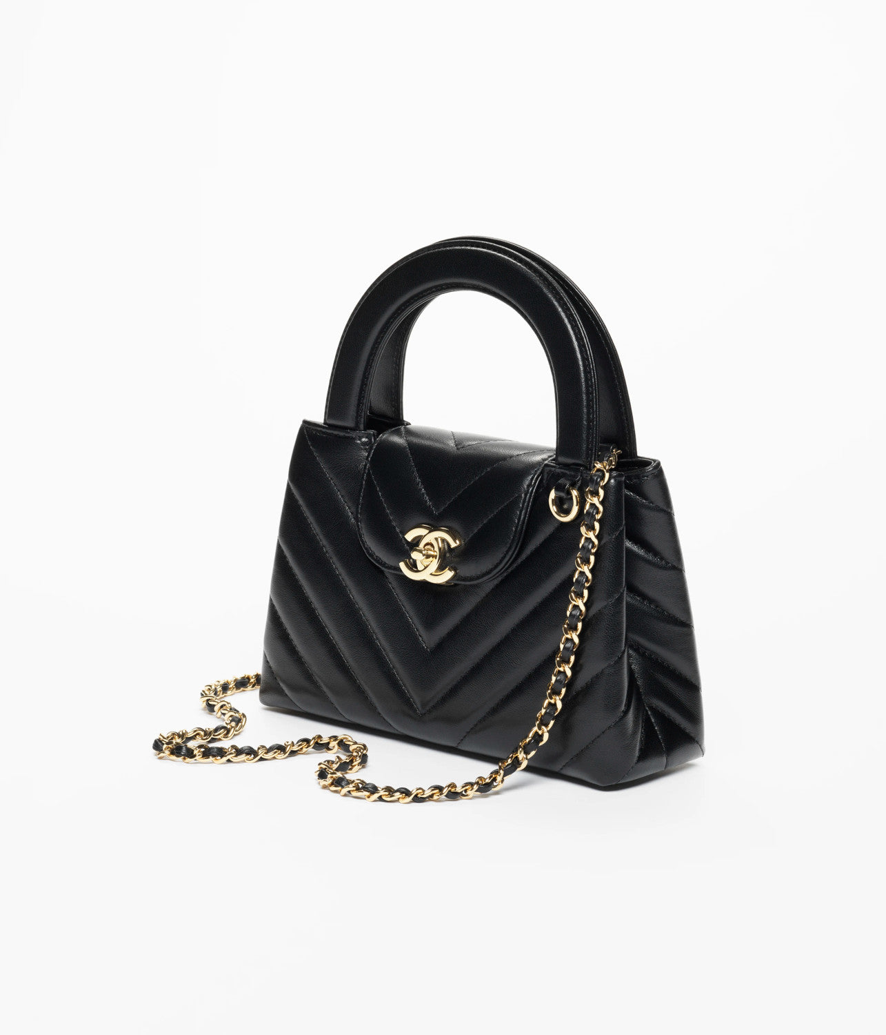 Chanel Product-flag-2026 Spring/summer Mini Tote Bag V-line Kelly Black & Gold Clutch Stylish Sophisticated And Elegant Checkered Flap Bag Bags #196781