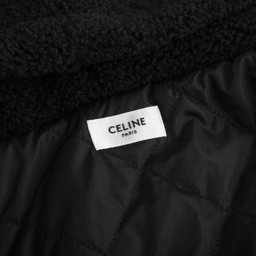 Celine Women's and Men's Embroidered Suede Padded Jacket stylish And Simple Wool And Cotton Jacket #332441