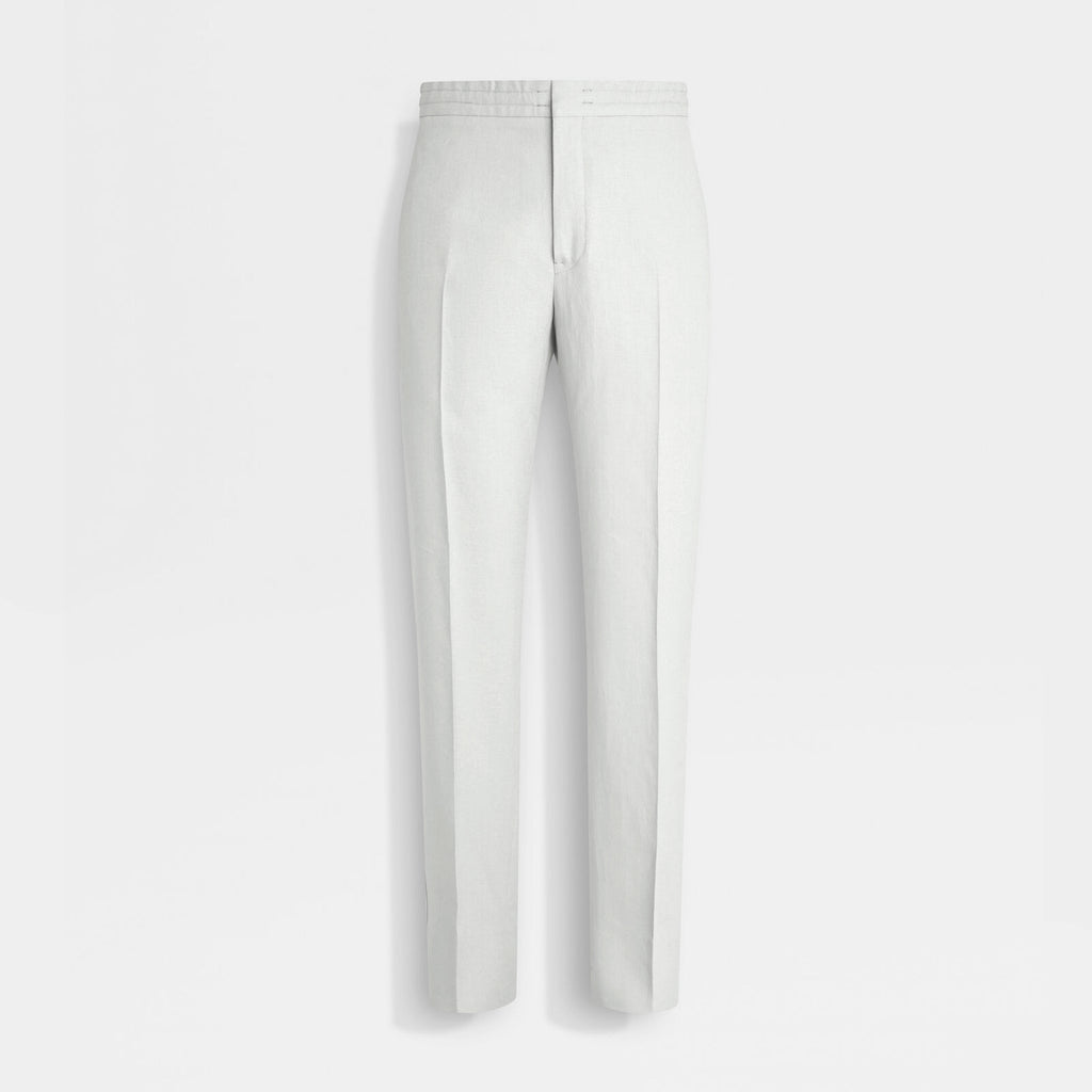 Ermenegildo Zegna Oasi Lino Oasis Linen Trousers Men's Spring And Summer Fashion Casual Comfortable Straight Trousers  Pants Ngvp #1575