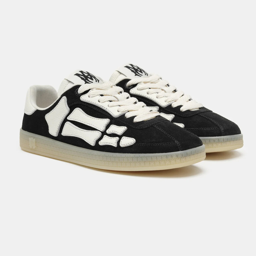 Amiri Pacific Bones Men's Women's High Street Suede Couple Sneakers Bone Woven Pattern Fashion Trend Casual Shoes #81611