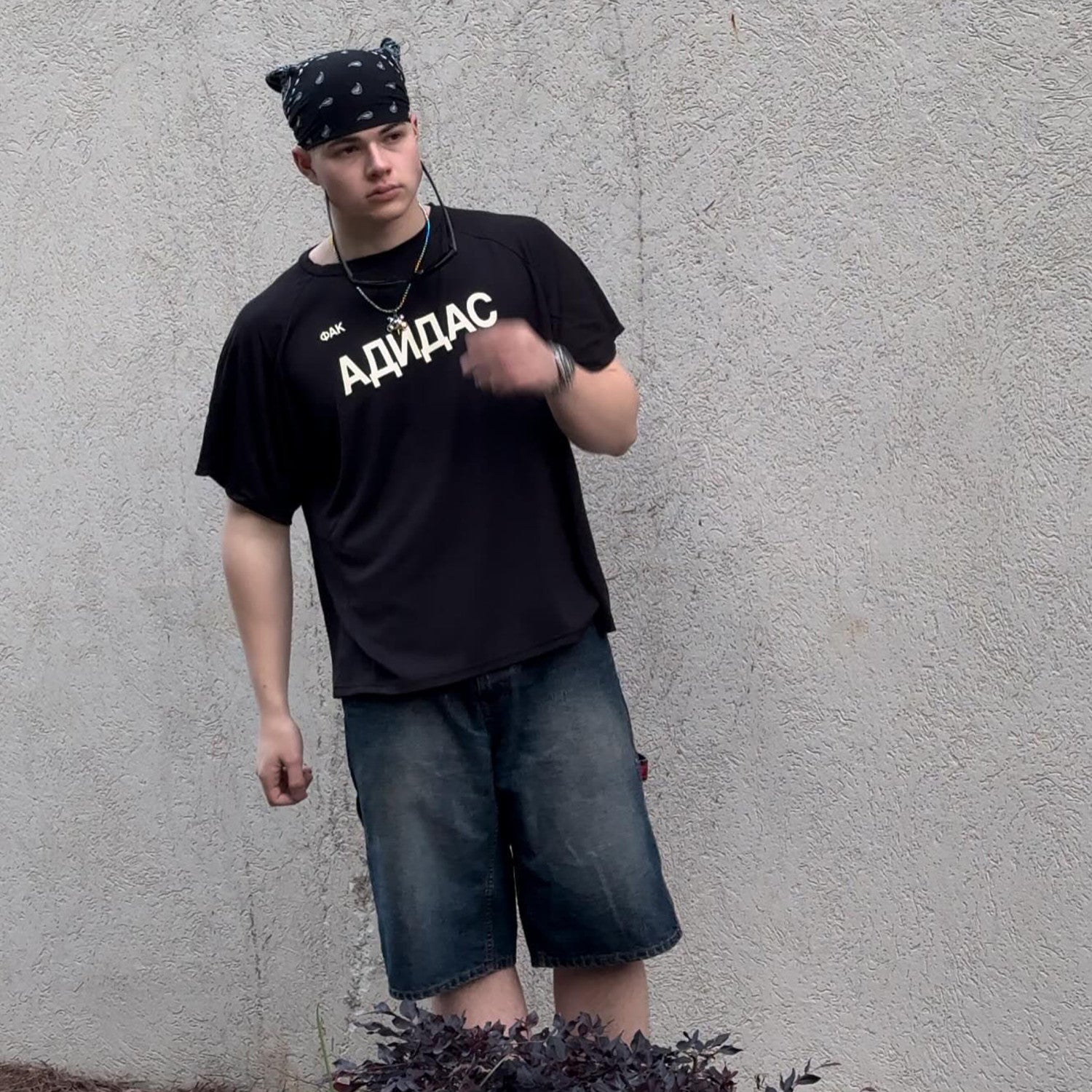 Yeezy X Gosha Men's Spring Summer Kanye Russian Black High Street Trend Round Neck Short Sleeve Top Mesh Quick Dry T-shirt Ngvp #1872