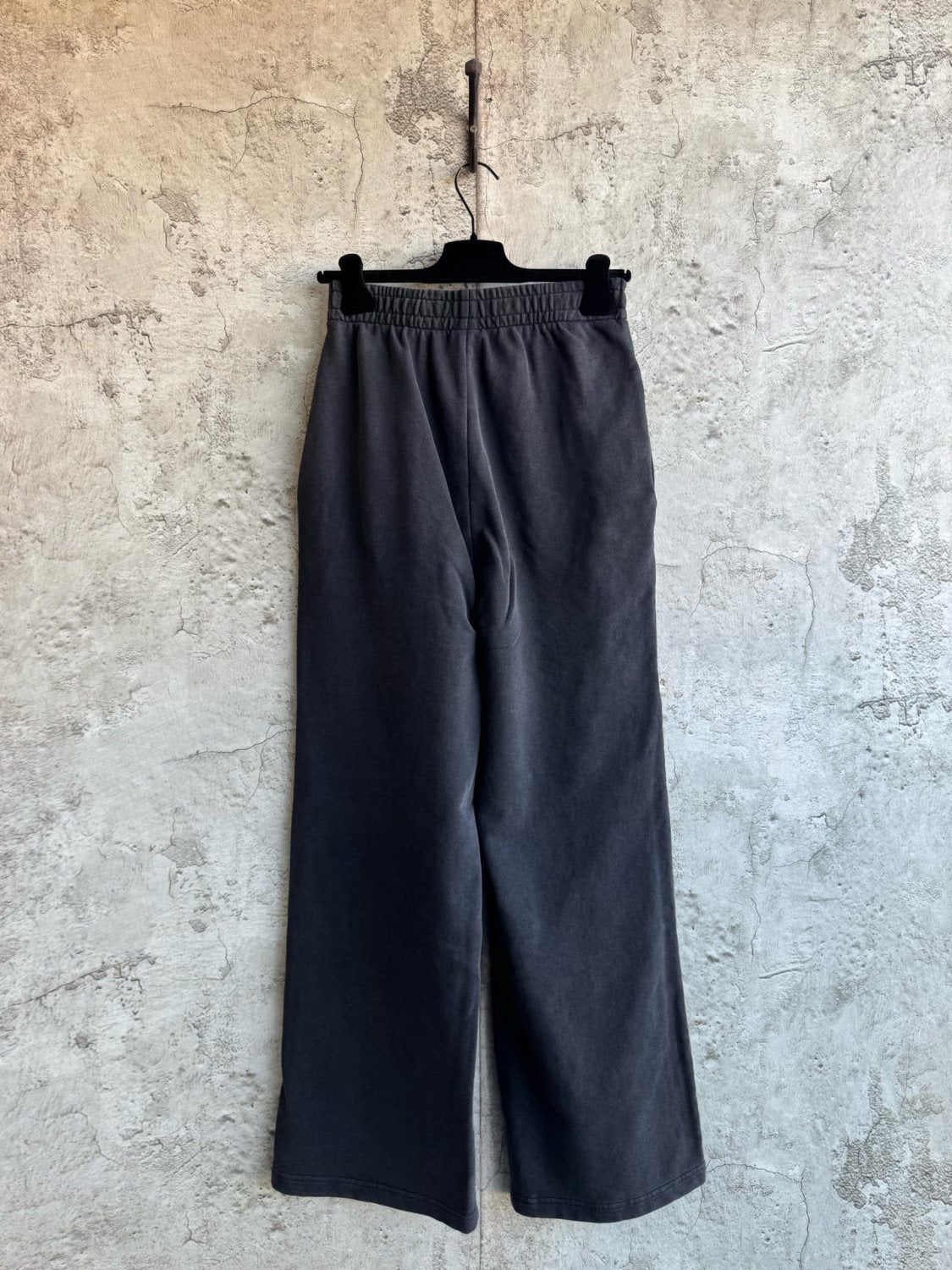 Balenciaga Men's Cursive Baggy Pants in Black white  #335553
