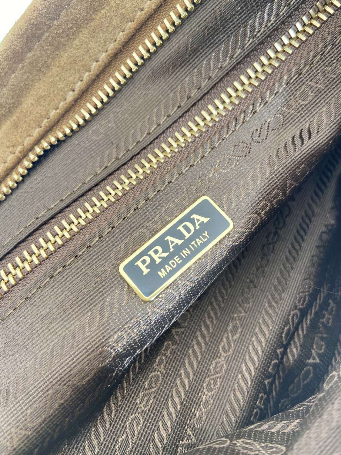 Prada Women's Soft Lux Collection Medium Suede Brushed Leather Logo Solid Color Handbags Casual Crossbody Bag Bags 1BA426_2C4S_F0401 #71977
