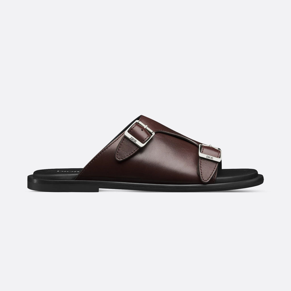 Dior Alias Men's Summer Solid Color Smooth Cowhide Leather Sandals Shoes #77374