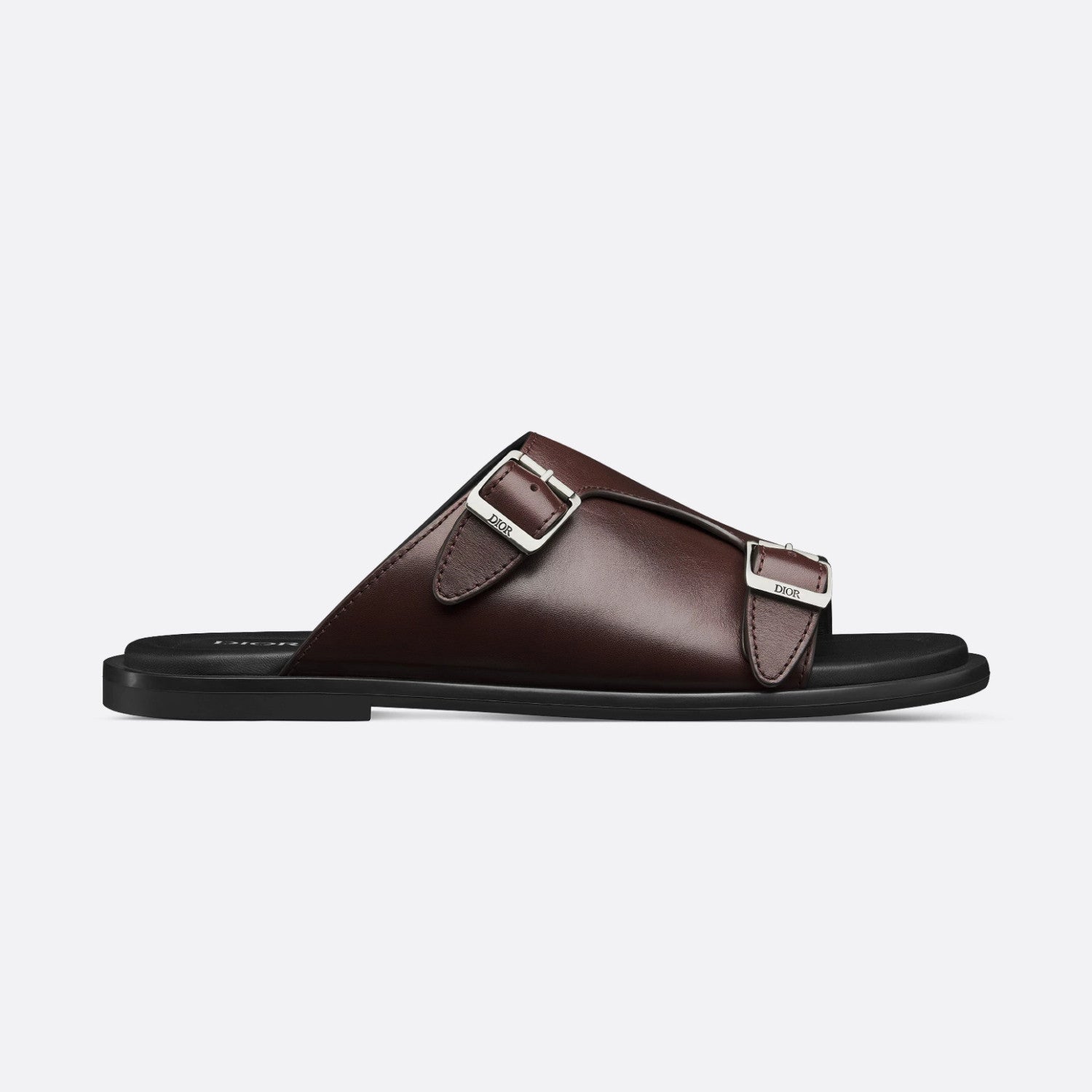 Dior Alias Men's Summer Solid Color Smooth Cowhide Leather Sandals Shoes #77374