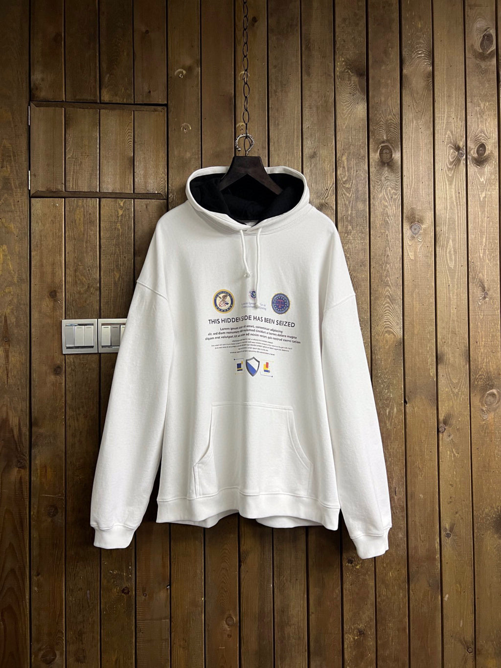 Vetements Letter Print Hooded Sweatshirt Ngvp #6663