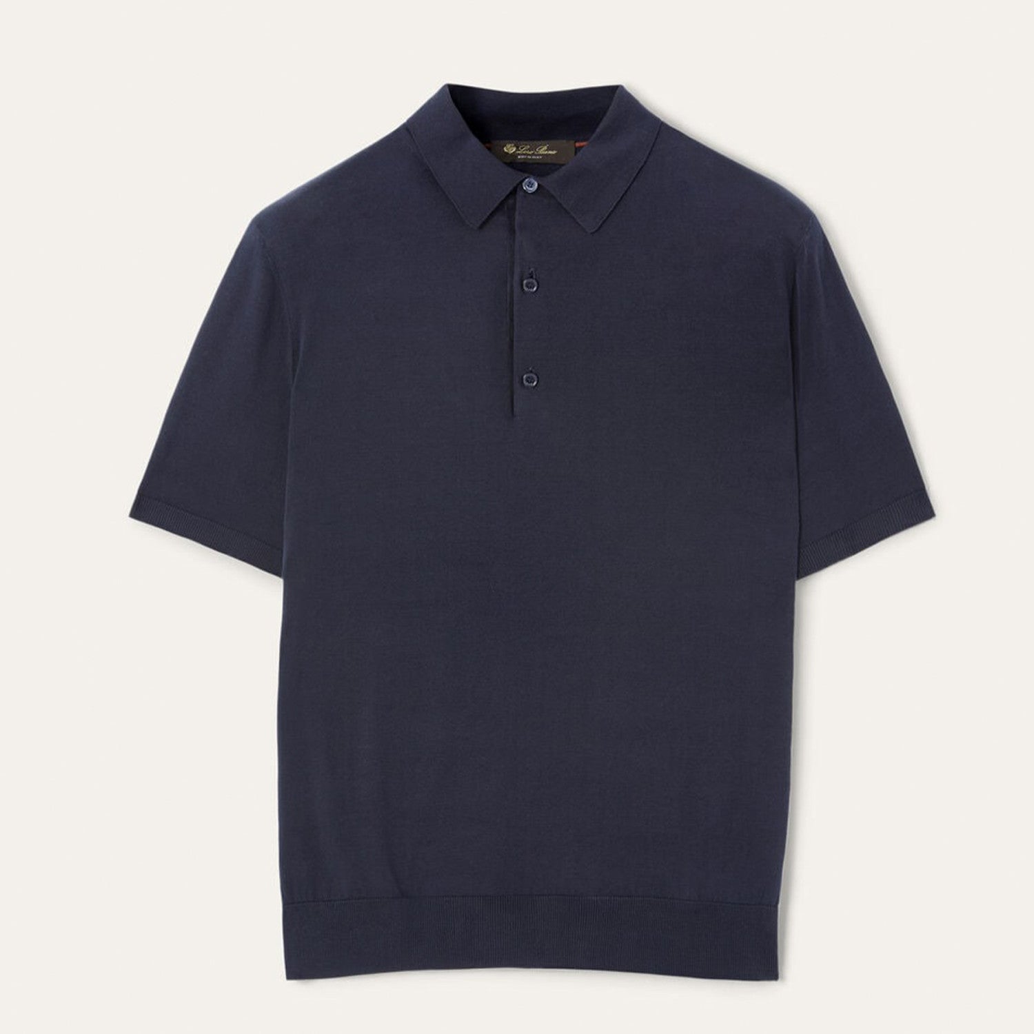 Loro Piana Men's Polo Shirt Solid Color Lapel Button Straight Knit T-shirt Fashion Casual Trend Comfortable T-shirt Ngvp #2416