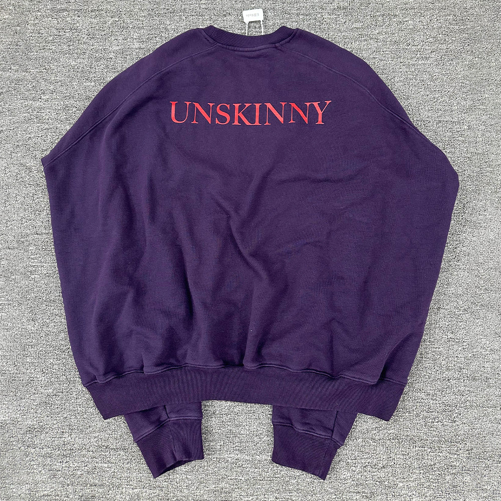 Vetements Men's Spring And Autumn Purple Back Letter Printed Round Neck Hooded Logo Embroidered Long Sleeve Hoodie Sweatshirt #81579