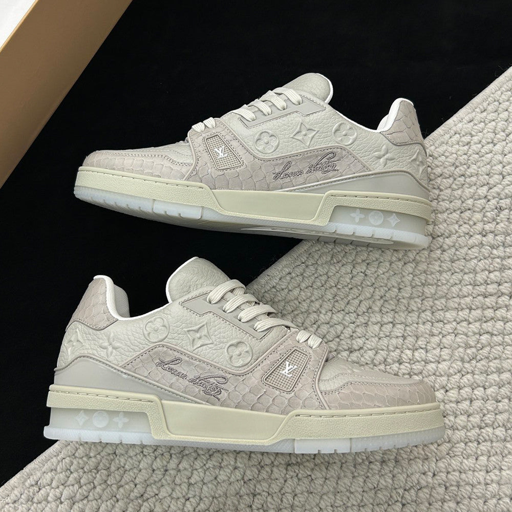 Louis Vuitton Lv Trainer Sneakers Snakeskin Pattern #379384