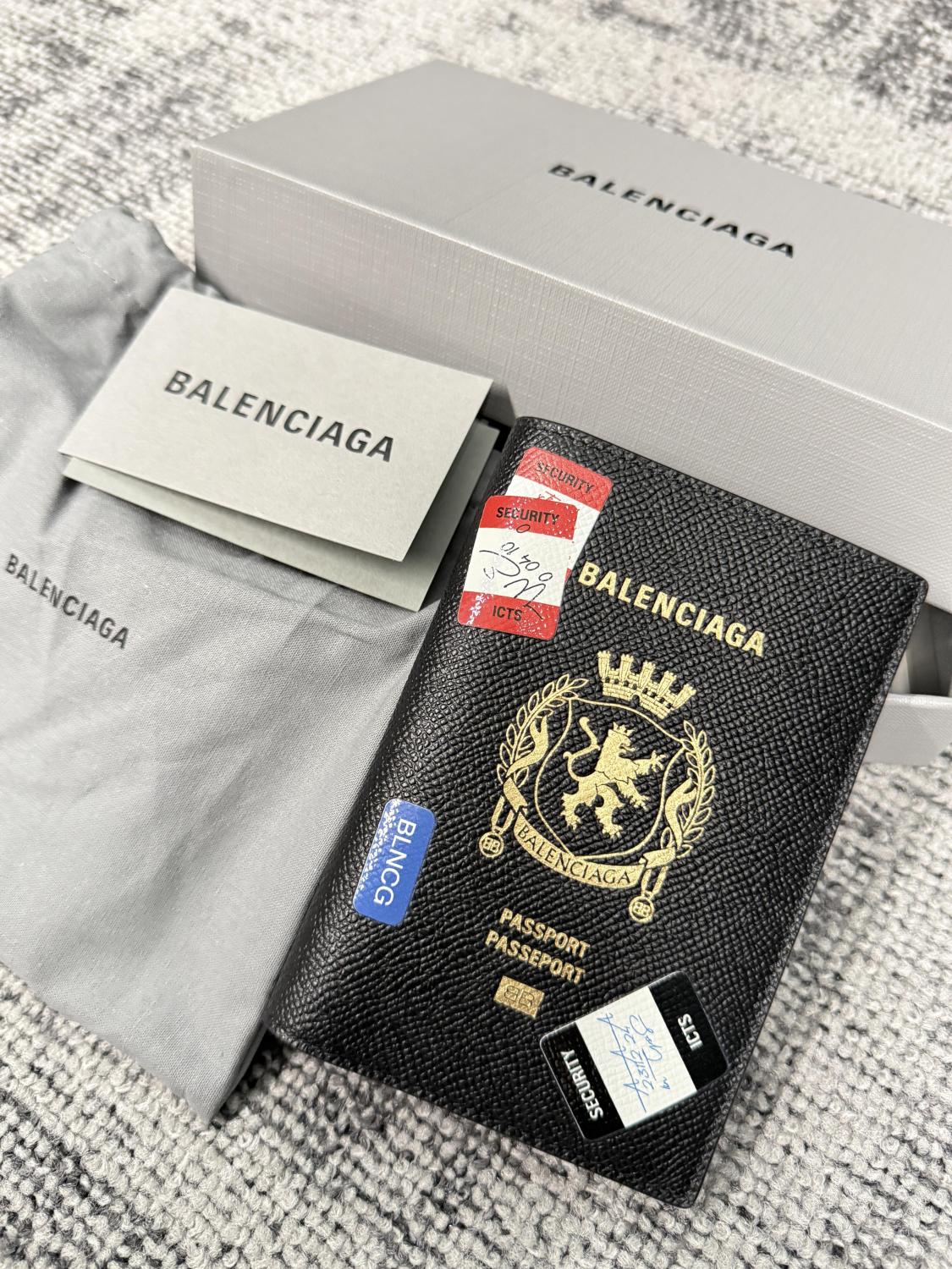 Balenciaga 26 Passport Holder (No Ticket) Genuine Leather Boarding Pass & Passport Case MINI Bag  Bags #82777A