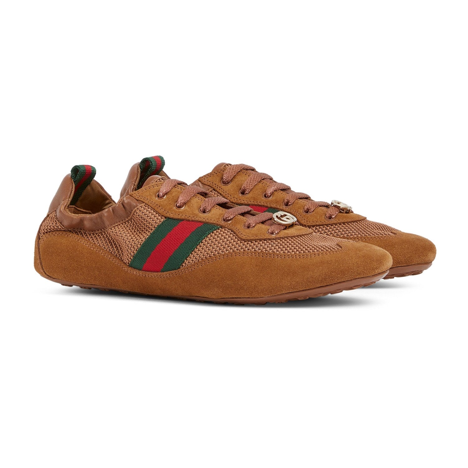 Gucci White GG Canvas Gucci Shift Series Women's Sneakers #333045
