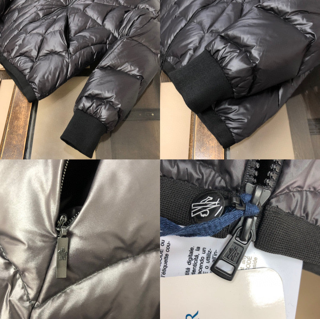 Moncler Black Hooded Long Sleeved Down Jacket #21941