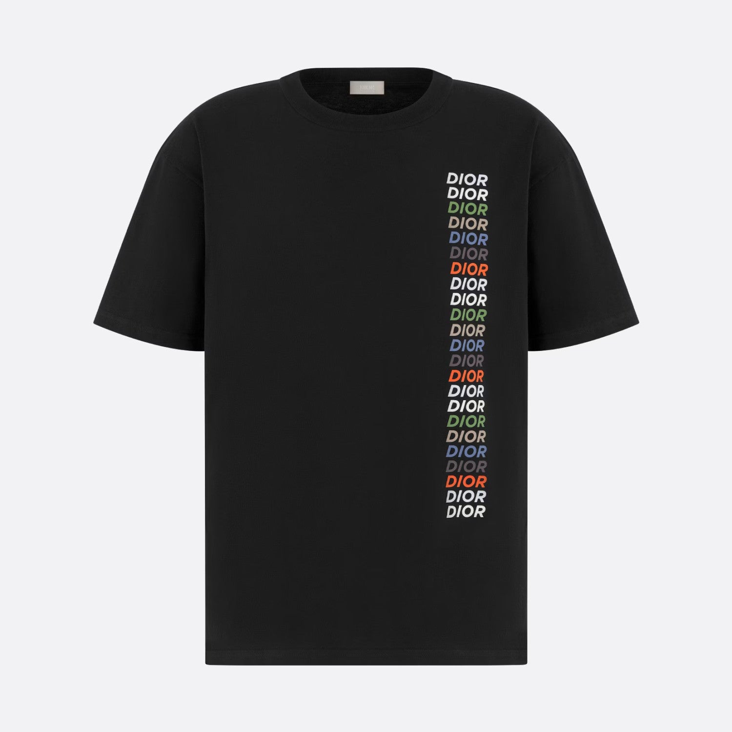 Dior Men's Summer Colorful Letter Short Sleeve Loose Fit T-Shirt #97256