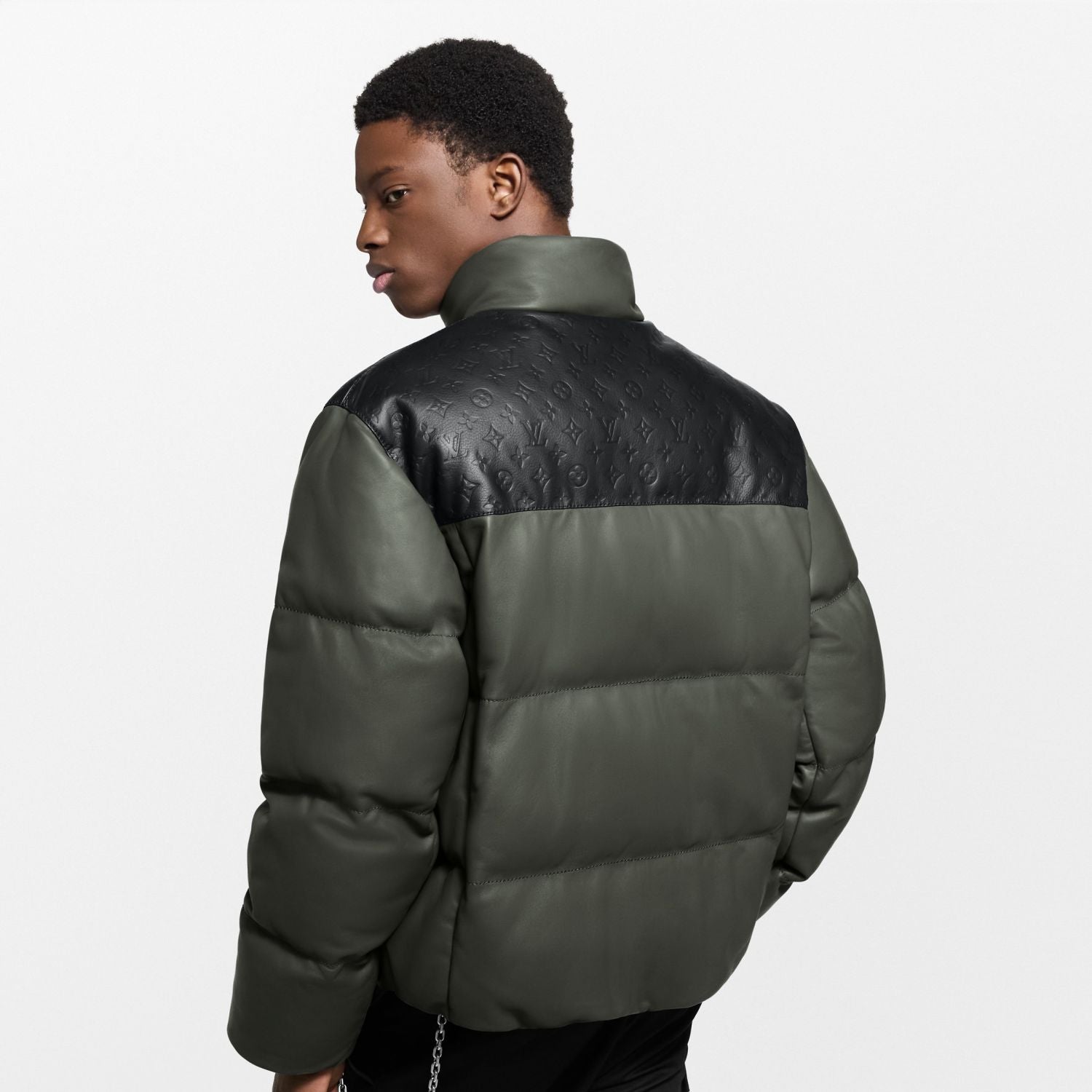 Louis Vuitton Leather Down Jacket #333837