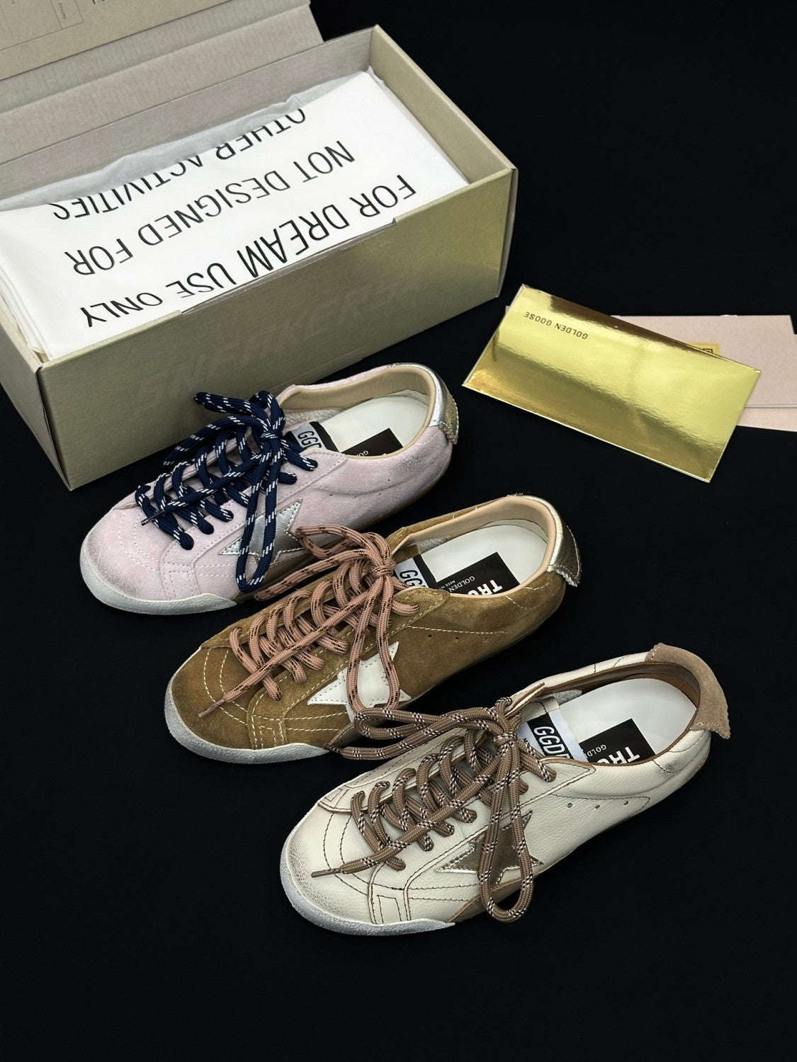 Golden Goose Men's and Women's Spring/Fall Fashion Casual Round Toe Lace Up Low Top Star Print Thin Sole Sneakers Casual Shoes Shoes #78525