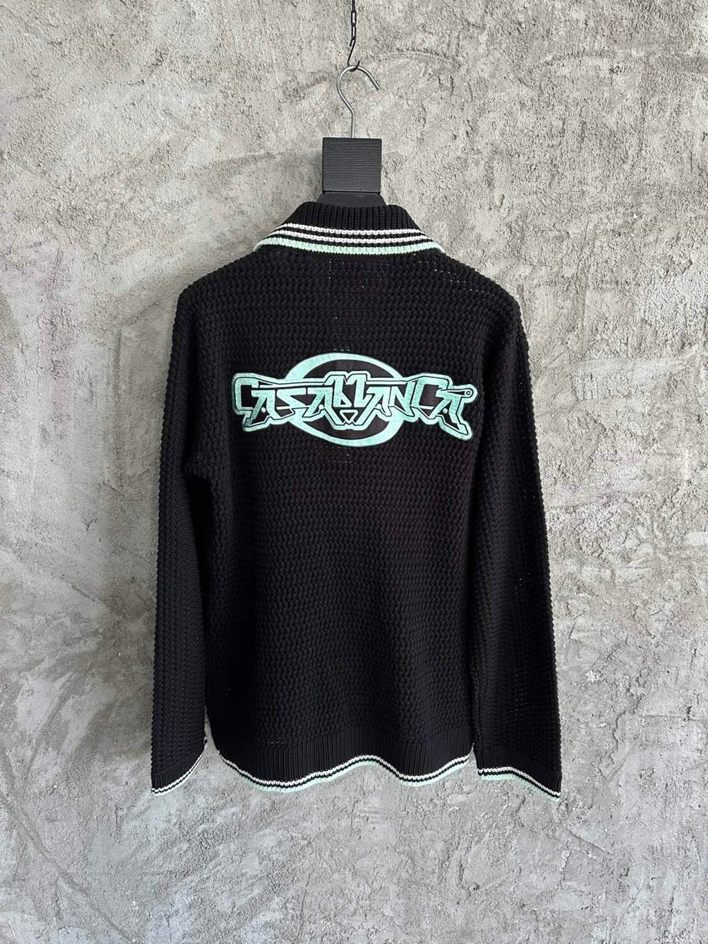 Casablanca Embroidered Cotton Crochet Long Sleeve Shirt #328140
