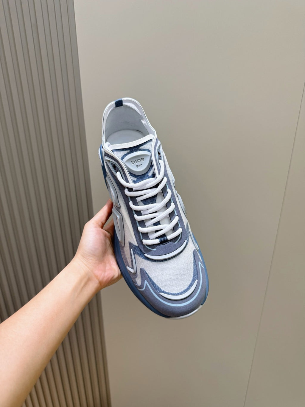 DIOR B30 Countdown Tech Sneaker Semi-Transparent N3O Nylon Technical Fabric and Rubber #381134