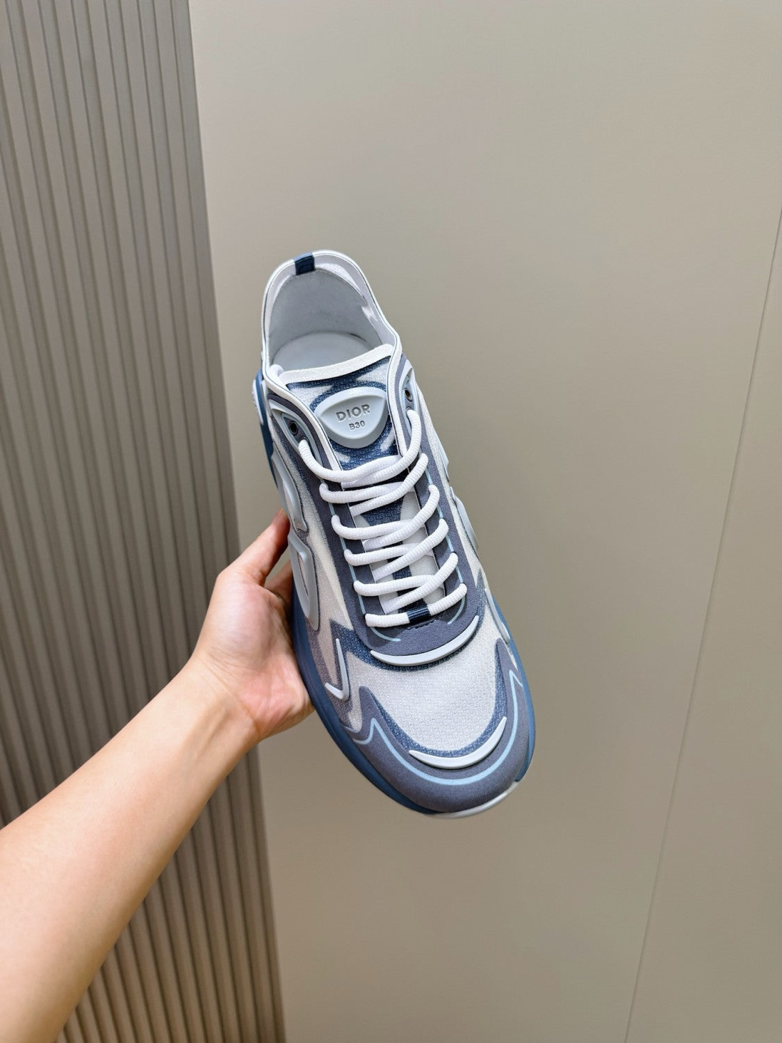 DIOR B30 Countdown Tech Sneaker Semi-Transparent N3O Nylon Technical Fabric and Rubber #381134