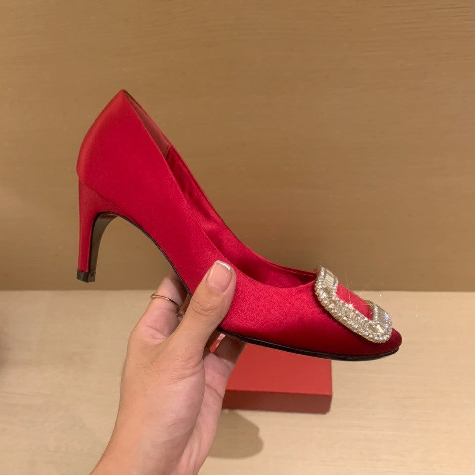 Roger Vivier Silk 6.5cm High Heels#336056