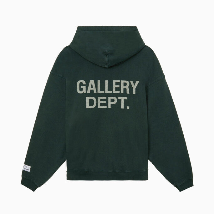 Gallery Dept. Men's And Women's  Spring/fall Fashion Casual Retro Hooded Pullover Long Sleeve Logo Sweatshirt With Letter Print Fleece Lining Sweatshirt  #79267