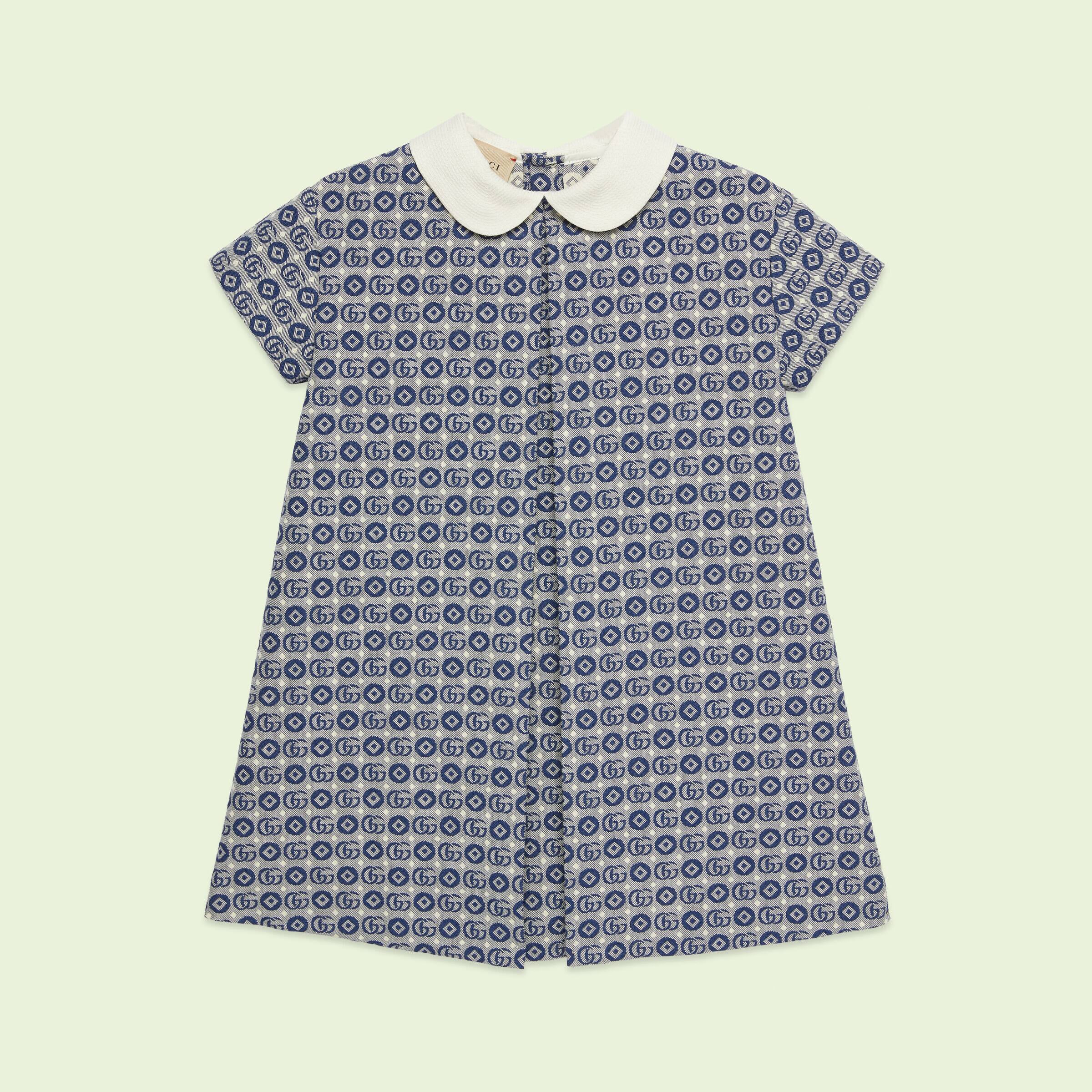 Gucci Kid's Double G Cotton Dress #38947