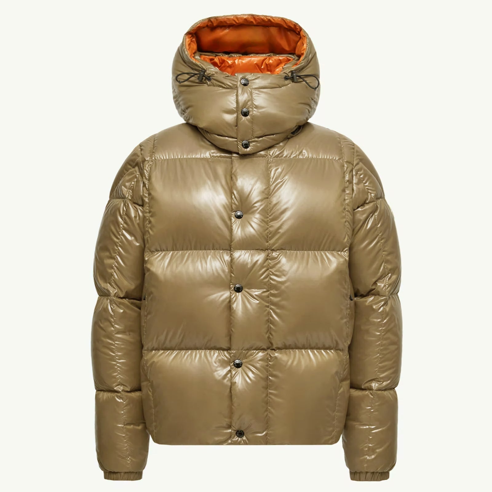 Moncler Men's & Women's Parana Series Solid Color Minimalist Logo Zipper Hooded Short Down Jacket #81597
