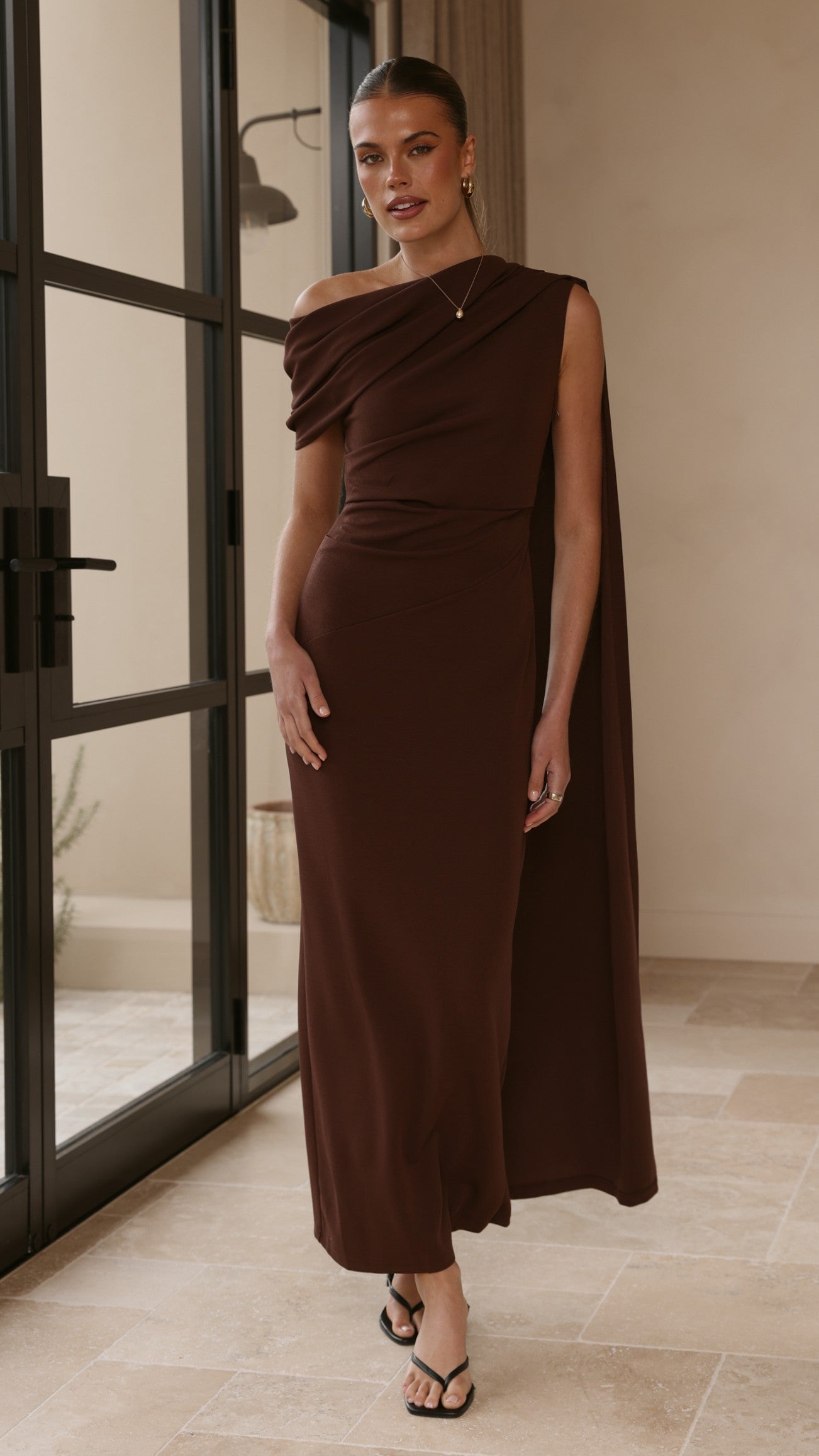 Delilah Maxi Dress - Chocolate