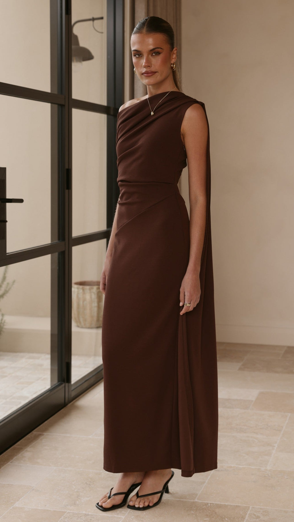 Delilah Maxi Dress - Chocolate