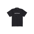 Balenciaga Men's Women's Summer Black Retro Torn High Street Large Silhouette Letter Logo Short Sleeve T Shirt #99292