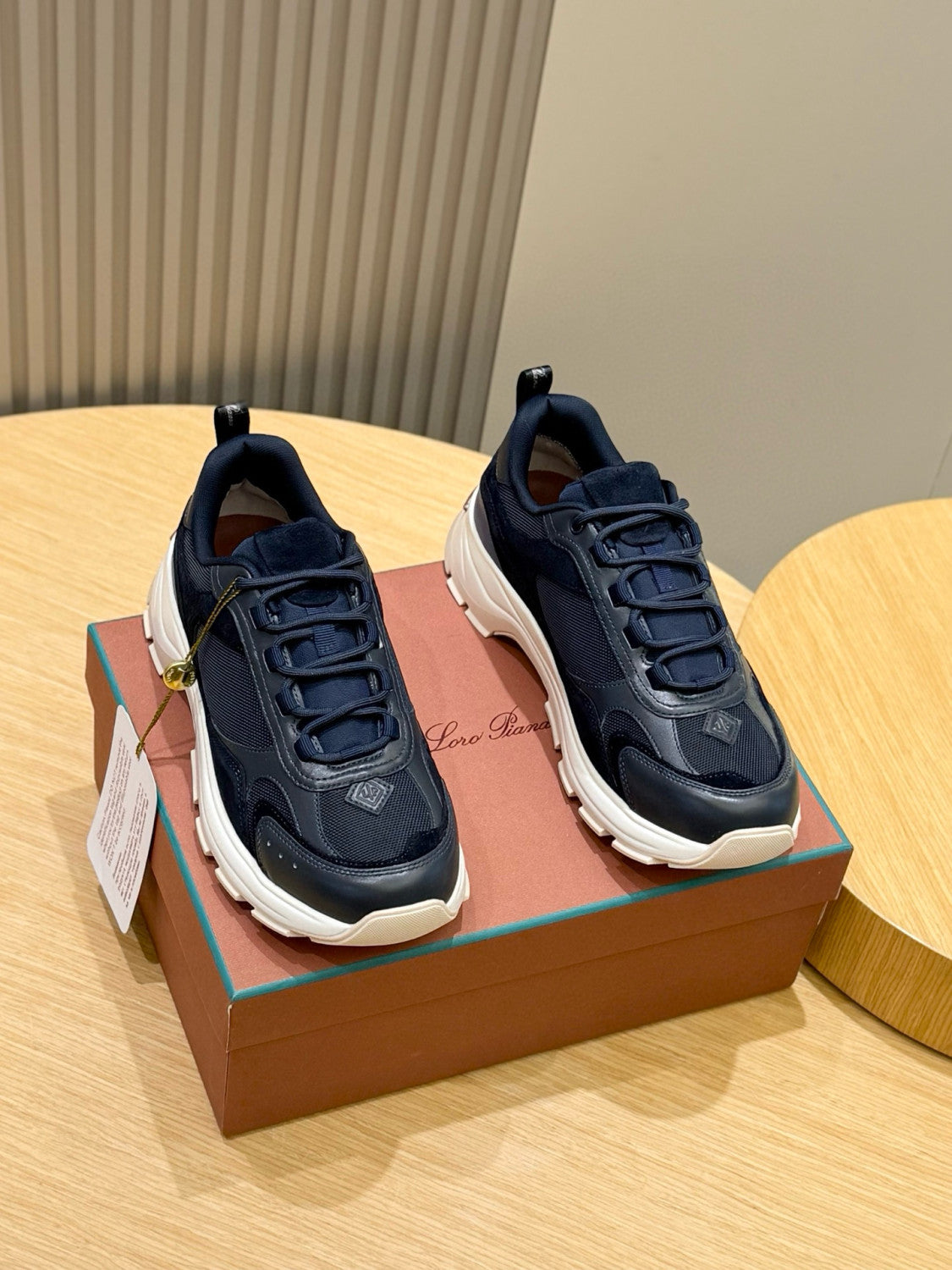 Loro Piana Cairn Walk Men's Four Seasons Sneakers Fashion Urban Modern Comfortable Commuter Casual Lace Up Shoes Ngvp #1475